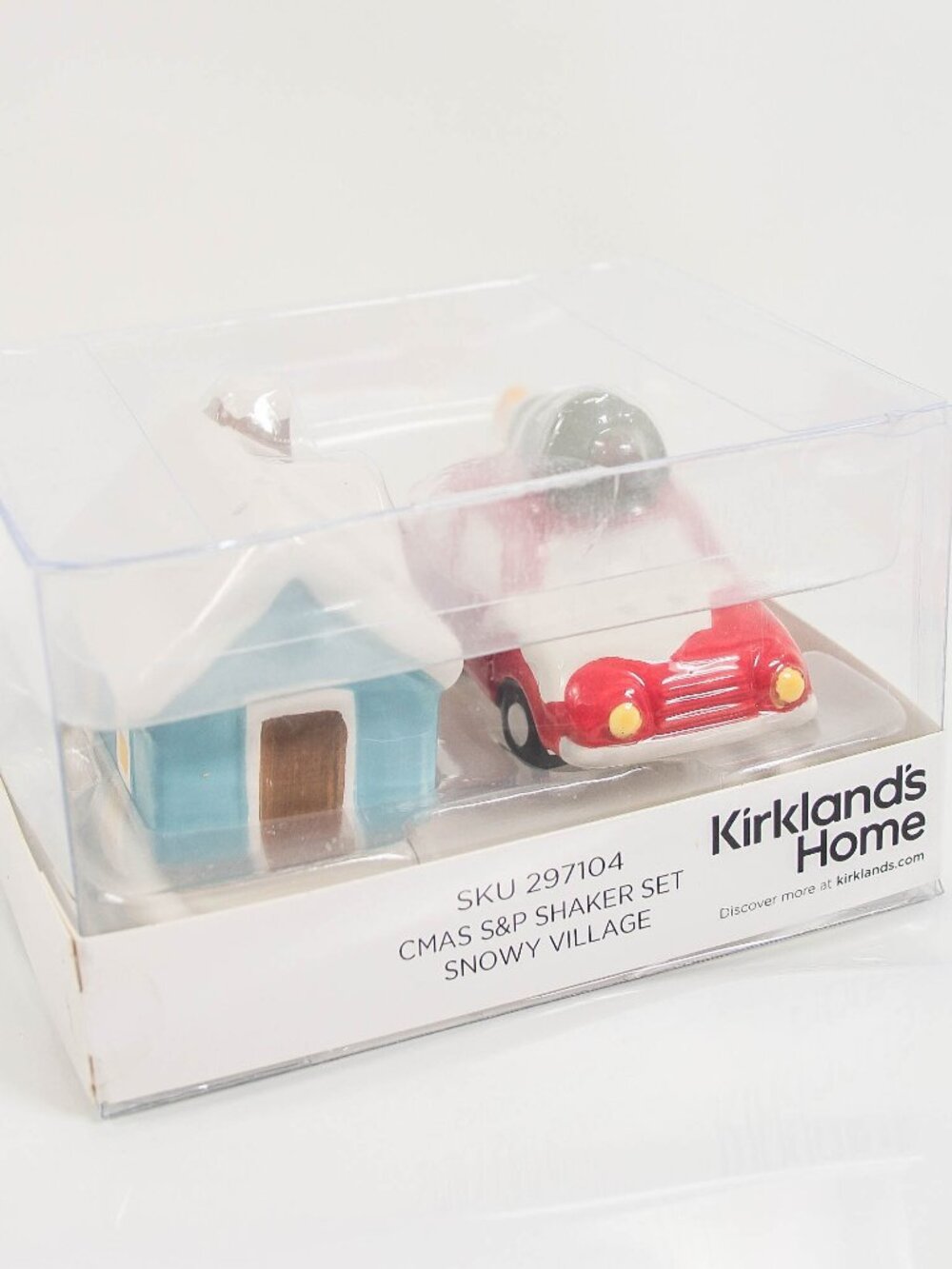 Kirkland's Home Christmas Snowy Village Salt Pepper Shaker Set